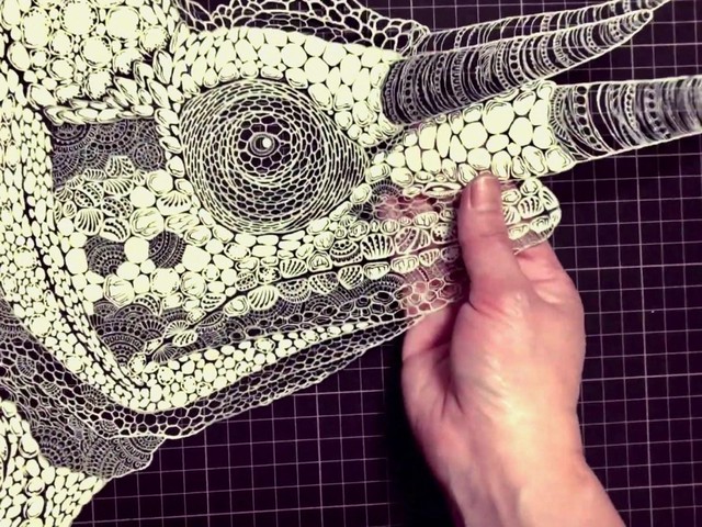 美品　希少　切り絵 鷲と松の絵　絵画　美術品　大幅値下げ 小松美羽(Miwa Komatsu)「狛犬様 三心一体」ART GALLERY M