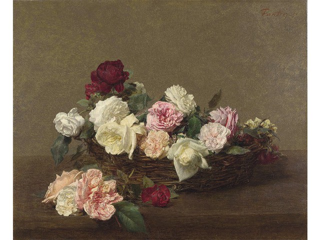 ラトゥール ばらの籠 絵画 名画 複製画 額縁 油絵 薔薇 アンティーク 知られざる名画の秘密】ファンタン＝ラトゥール『ばらの籠』（家庭画報