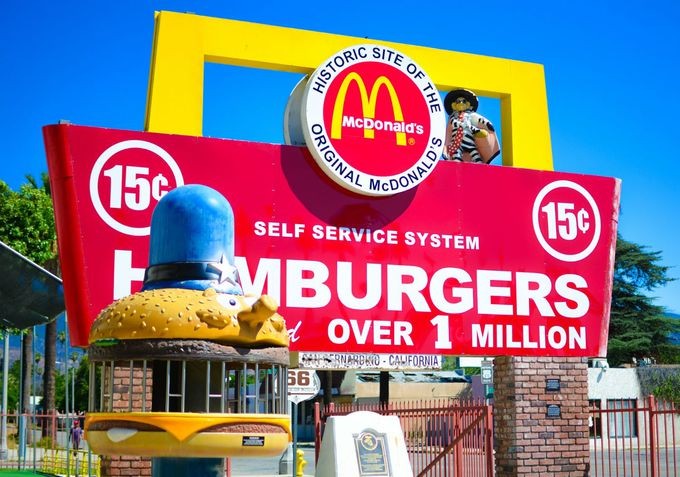 超レア　アメリカ　マクドナルド LA郊外にある「マクドナルド」の元祖というべきオリジナル店へ