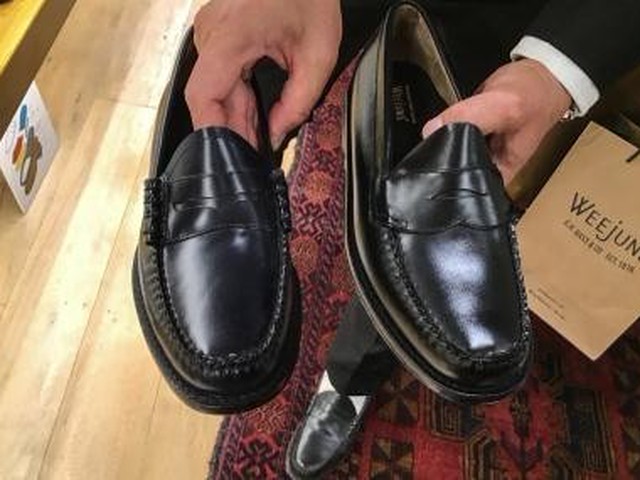 GHBASS WEEJUNS LOGAN メンズ 気に入っ ローファー 黒 27cm