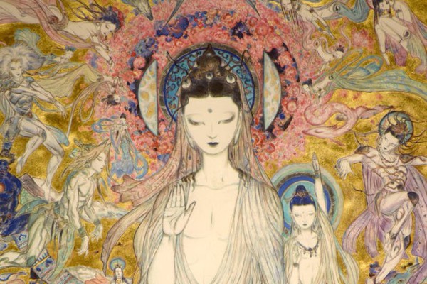 天野喜孝　法華経 法華経画 天野喜孝作 レプリカ