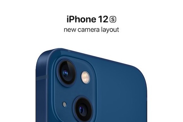 iPhone13のリアカメラは斜め配置の2眼に？3Dレンダリング画像が