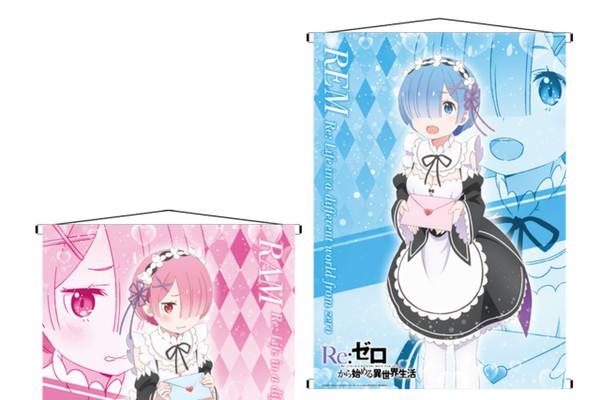 リゼロ アクリルスタンド レムとラムのドキドキラブレター 郵便局コラボ Re:ゼロから始める異世界生活 レムとラムのドキドキラブレター