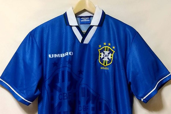 1994ブラジル代表、UMBRO時代最後の「4つ星アウェイユニフォーム