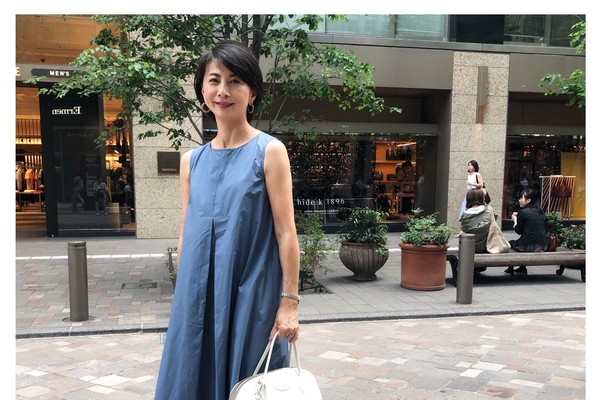 COOMB バイカラー ノースリーブワンピース 高嶋ちさ子さん着用し