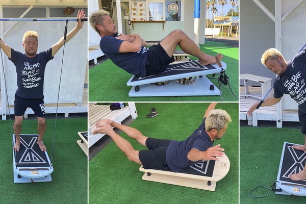 サーフィン時の姿勢で体幹トレーニングができる！新感覚トレーニング