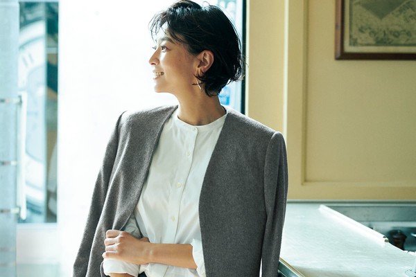 M7days ツイード　ノーカラー　ジャケット　松村純子　完売品 お仕事からカジュアルコーデまで活躍！スタイリスト松村純子さん
