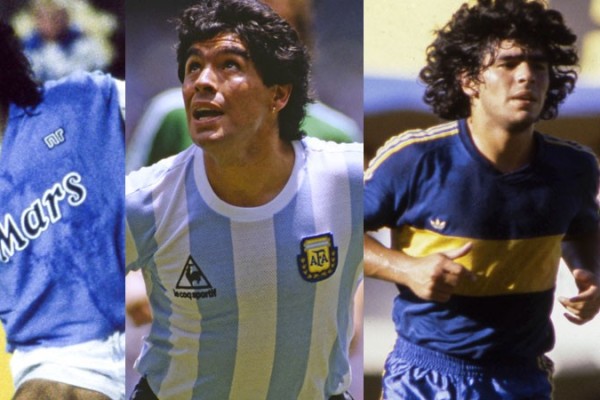 マラドーナ、代表とクラブで忘れられない「12のユニフォーム姿