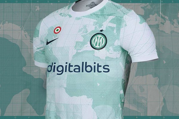 前後左右に世界地図！インテル、22-23新アウェイユニフォームを発表