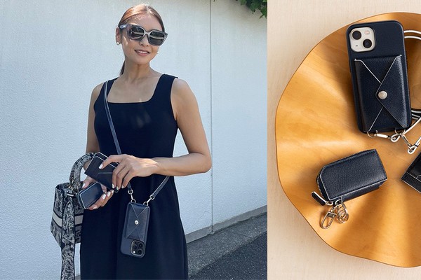 モデル滝沢眞規子が作るスマホショルダー イタリア製革小物