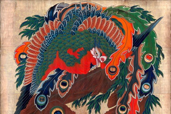 葛飾北斎の最大の作品である天井絵「八方睨み鳳凰図」を300億画素の