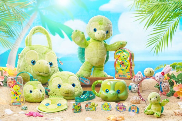 アウラニディズニー　ダッフィーリーナベルオルメル　木彫り置物アウラニ アウラニディズニー ダッフィーリーナベルオルメル 木彫り置物